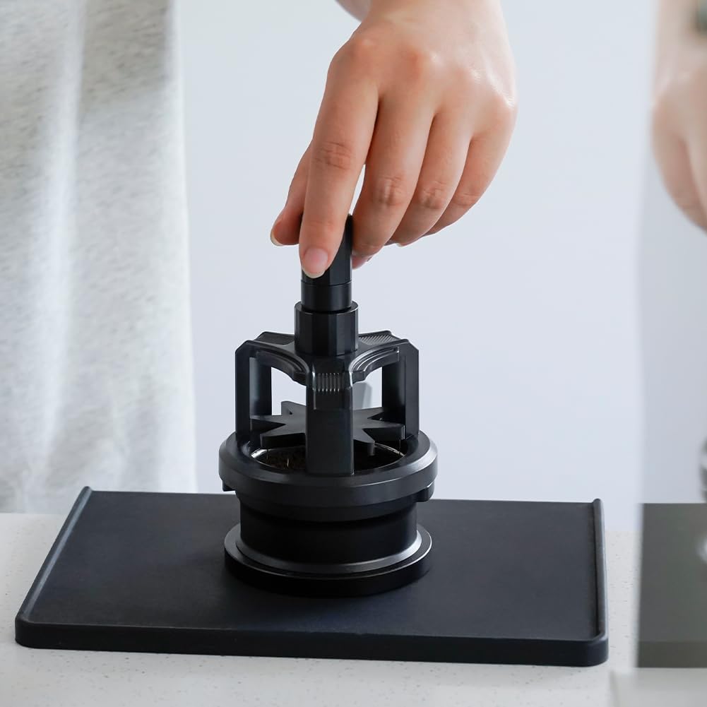 watchget 58MM WDT Tool, Espresso Stirrer Distribution Tool, Stainless Steel & Aluminum Alloy Adjustable Needle Height with Magnetic Base for Barista