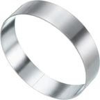 HARFINGTON Round Cake Ring 3.15 x 1 Inch Seamless Stainless Steel Pastry Mousse Dessert Ring Mirror Coating for Baking Cooking English Muffins Crumpet Making Tool