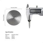 watchget 53 Espresso Puck Screen - 0.8mm Thickness Espresso Screen Double-layer Lower Shower Screen with Magnetic Nail Metal Reusable Filter for 54mm Protafilter Basket Stainless Steel Coffee Filter