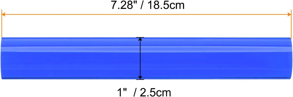 HARFINGTON Acrylic Clay Roller 7.28 Inch x 1 Inch Solid Non-Stick Plastic Round Tube Roller Polymer Clay Rod Fondant Rolling Pin for Shaping, Sculpting, Modeling DIY Crafts, Blue