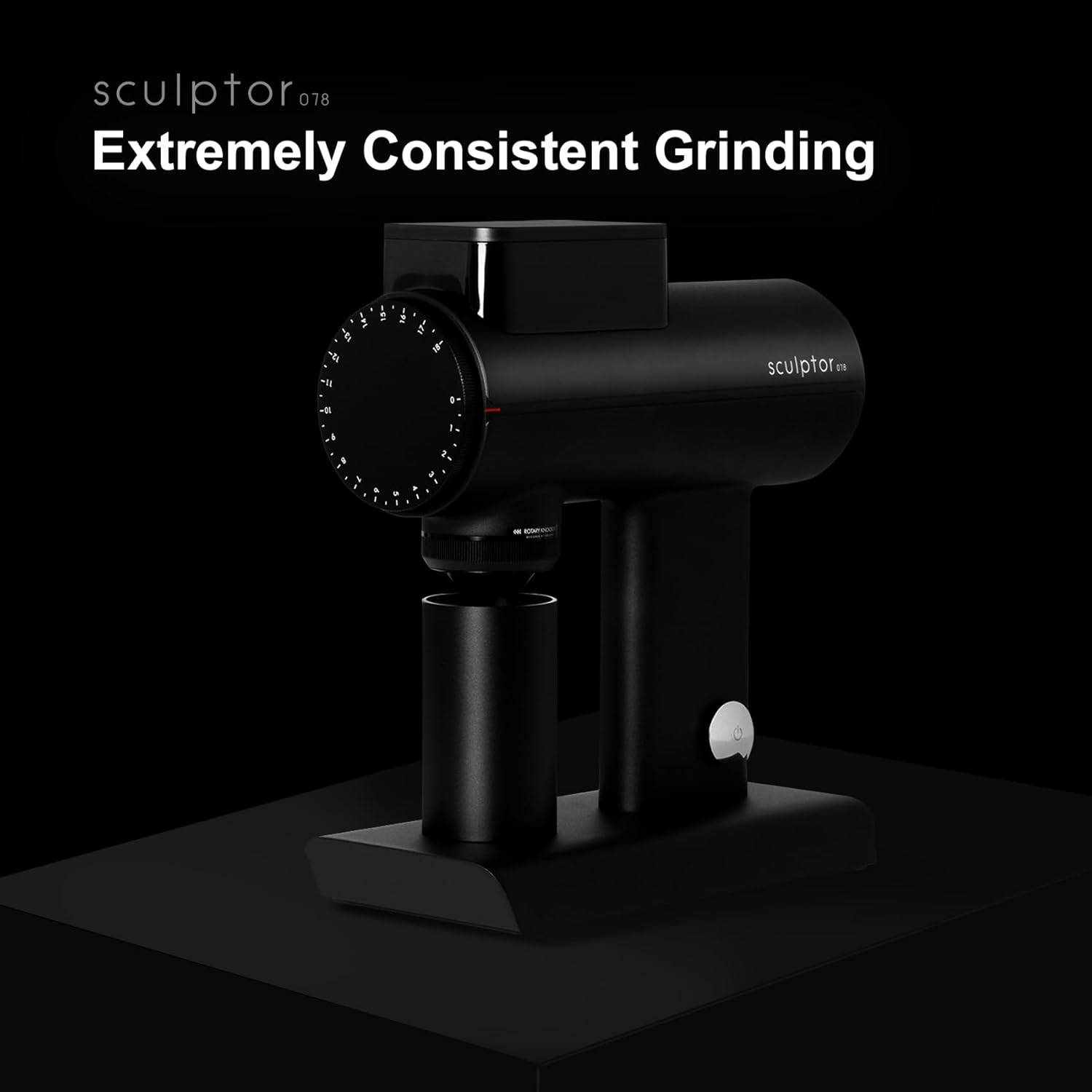 TIMEMORE Sculptor 078 Turbo Burr Coffee Bean Grinder, Electric Grinder with Stepless Coarseness Adjustment, Only Suitable for Pour over - Black