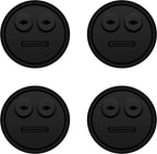 4-Pack Temp Probe Grommet for BBQ Grills, Replacement for Weber 85037 Smokey Mountain Accessories, and Other Smoker Grills DIY Thermometer Probe Port (Black)