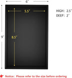 Black Bamboo Drawer Organizer - Silverware&Utensil Holder Organizer for Kitchen Drawers, Multi-Use Drawer Dividers Boxes for Bathroom Counter，Cabinet, Garage, Office Desk, Makeup, Jewelry (9"6"2.5")