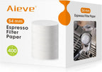 Aieve Espresso Paper Filter Compatible with Breville Barista Coffee Maker, 54 mm Portafilter Paper Filter Puck Screen Espresso Accessories (400 Pcs)