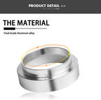 Aluminum Espresso Coffee Dosing Funnel Dosing Ring Funnel Replacement for 53mm Portafilters Espresso Machine Espresso Hand Tampers Accessories (53mm)
