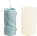 Shell Cylinder Silicone Molds for Resin, Soap & Candle Making - Starfish, Conch, Seafood & More