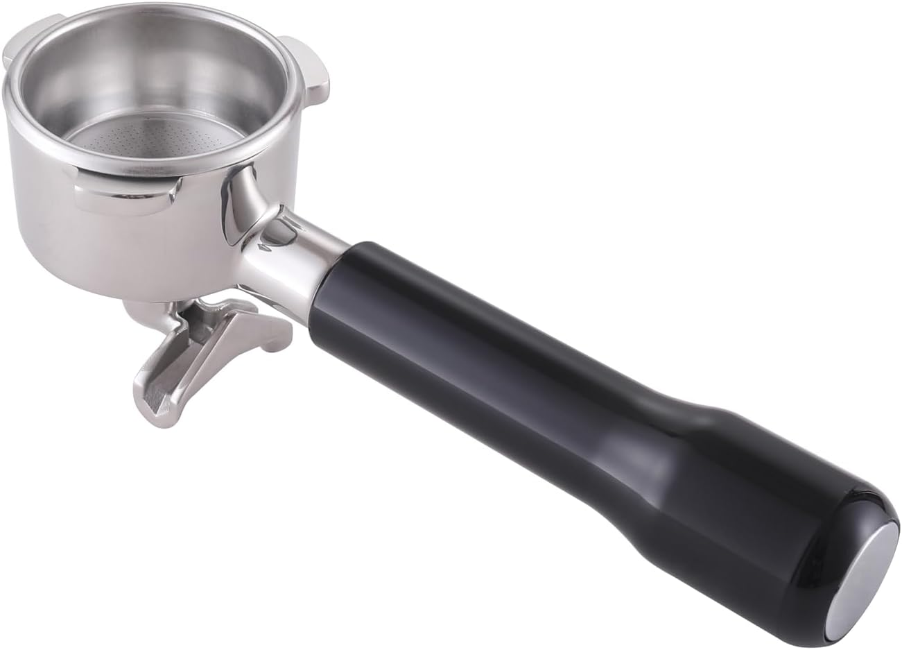 54mm Double Spout Portafilter - Compatible with Breville Barista Express, Bambino, Infuser, Duo Espresso Machines - Double Shot Filter Basket - Plastic