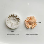 Small Lovely items Silicone Fondant Molds Set For Cake Topper, Gumpaste, Candy & Chocolate, Polymer Clay and More (Flowers & Leaves)