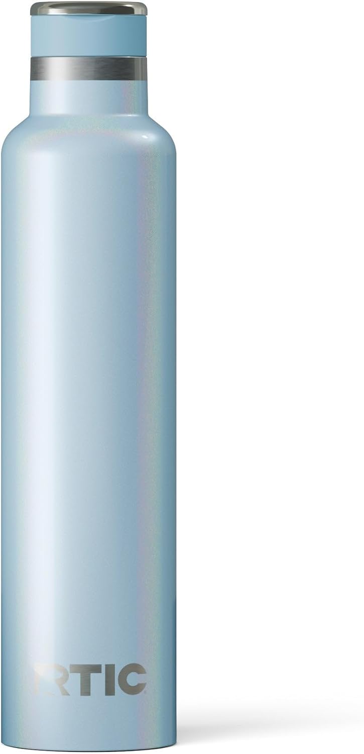 RTIC 26oz Journey Bottle Metal Stainless Steel Vacuum Insulated, BPA Free, Reusable, for Water, Hot and Cold Drinks, Travel, Sports, Camping, RTIC Ice Glitter