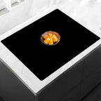 24"x24"(60cmx60cm) Silicone Mat for Kitchen Counter, Heat Resistant Non-Slip Countertop Protector, Waterproof Silicone Craft Mat for Kitchen Island, Black