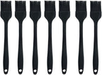 Silicone brush, Oil Brush for BBQ Kitchen Cooking Baking and Grilling (7 PCS,black)