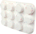 Silicone Muffin Pan Regular 12 Cups Muffin Tin Cupcake Pans for Baking Non-stick Muffin Tray Mold Easy Release,Durable,BPA Free