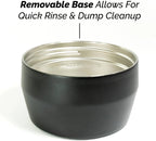 Uptowner French Press | 32 fl oz Stainless Steel | US Patented Bru-Stop & Removable Bottom | Double-Wall Insulated for Smooth, Balanced Coffee – No Grit, No Bitterness