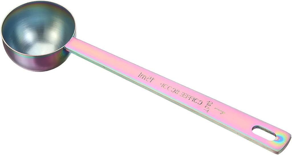 HARFINGTON Coffee Scoop Spoon 1tbsp (3tsp, 15ml) 304 Stainless Steel Long Handle Teaspoon/Tablespoon Measuring Spoons Scoops for Tea Sugar Kitchen, Multicolor