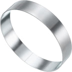 HARFINGTON Round Cake Ring 3.54 x 1 Inch Seamless Stainless Steel Pastry Mousse Dessert Ring Mirror Coating for Baking Cooking English Muffins Crumpet Making Tool