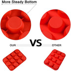 12 Cups Silicone Muffin Pan - Regular Size Cupcake Pan Muffin Tin for Baking Nonstick Food Grade