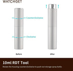 watchget Coffee Bean Dosing Cup & Static Reduction Spray Bottle Kit for Espresso Bar, Ceramic Single Dose Tray for Brewing/Tea, Barista Accessories Set, White