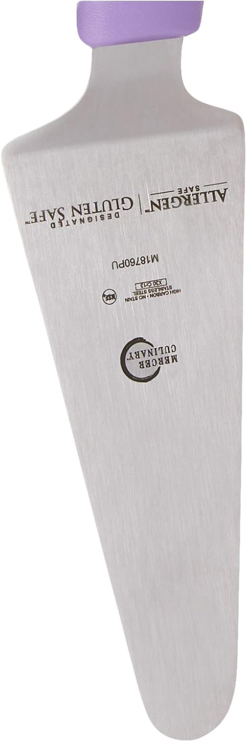 Mercer Culinary Millennia Pie Server/Spatula, 5 Inch x 2 Inch Blade, Purple Handle,