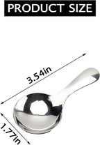 6-Piece Small Stainless Steel Spice Spoons - Canister Scoops for Condiments, Honey, Coffee, Tea, Salt, Jam, Mustard & Ice Cream