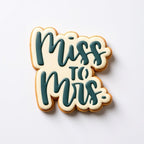 Wedding Cookie Cutter and Stencil Set Bundle Miss to Mrs Bachelorette Wedding Bridal Plaque Cookie Cutter or Stencil (Miss to Mrs)