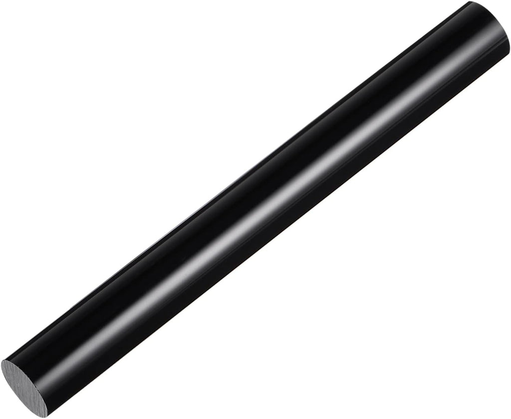 HARFINGTON Acrylic Clay Roller 9 Inch x 1 Inch Solid Non-Stick Plastic Round Tube Roller Polymer Clay Rod Fondant Rolling Pin for Shaping, Sculpting, Modeling DIY Crafts, Black