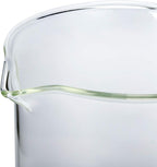 High Borosilicate Glass Measuring Cup-V-Shaped Spout，Glass Measuring Beaker for Kitchen or Restaurant, Easy to Read, 2000 ML (64 Oz, 8Cup)