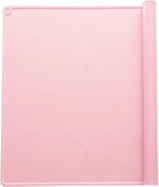 uxcell Silicone Pastry Mat, 31.5" x 23.6" Silicone Baking Mat with Measurements, Non-Stick Dough Rolling Mat for Making Pastry Cookies Bread Pizza Pink