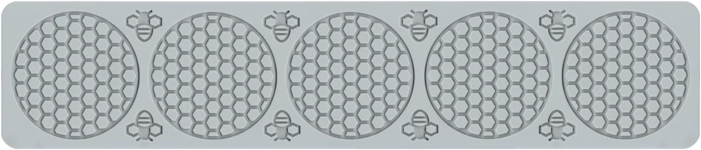 Bee Silicone Mold Honeycomb,Embossing Lace Fondant Mold and Bee Lace Fondant Molds for Cake Decorating