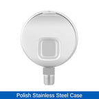 MEASUREMAN Pressure Gauge, 0-1000 PSI/kPa, Glycerin Filled, 1/4 NPT Lower Mount