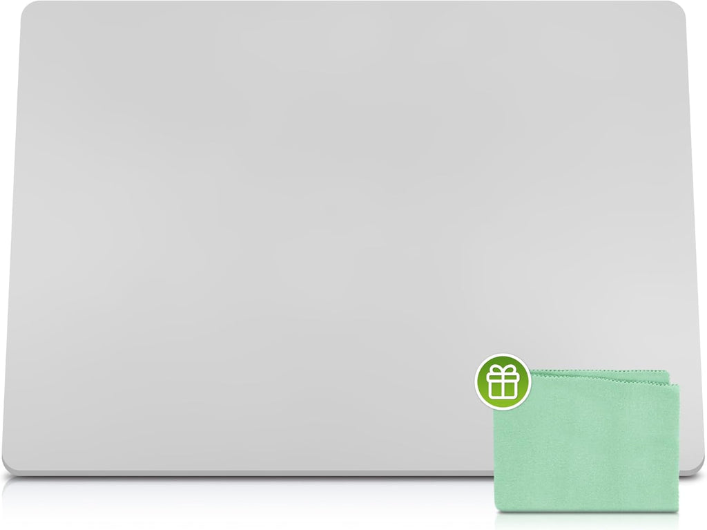 Premium Silicone Mat 25" x 17" Cooking Mat Thick Heat Resistant, Kitchen Counter Mat Waterproof - Coffee Machine, Glass Top Stove Cover Countertop Protector for Air Fryer, Baking mat (Light Grey)