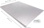 Stainless Steel Cutting Boards for The Kitchen, Suitable for Meat, Fruits, Vegetables, Bread, and Baking Large-sized Cutting Boards (40 x 30cm/15.7 x 11.8 in)