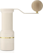 Cocinare ESSENCE GO B38 Ultra Manual Coffee Grinder – with Carrying Case Hand Grinder Capacity 30g, GhostEdge Ultra Burr & 80 Grind Settings, Perfect for Pour-over, Espresso, Cold Brew (Vintage White)