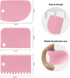 Offset Spatula Set with 3 Packs Cake Scrapers Smoother, Stainless Steel Angled Icing Spatula Cake Decorating Frosting Spatula Set with 6, 8, 10 inch Blades