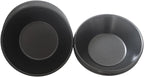 3 Inch Tart Pan, Carbon Steel Pastel De Nata Tins, Nonstick Egg Tart Molds, Mini Round Quiche and Pie Pan for Tartlet, Cupcake, Pudding, Muffin Baking - 8Pcs, Black