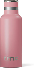 RTIC 16oz Journey Bottle Metal Stainless Steel Vacuum Insulated, BPA Free, Reusable, for Water, Hot and Cold Drinks, Travel, Sports, Camping, Dusty Rose