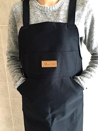 Artist apron/Long apron - Navy Blue