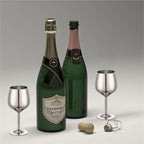 Shot Glasses, 2 oz Shot Glass Set, Stainless Steel Shot Glasses, Mini Wine Glass Perfect for Tasting Brandy,Suitable for family dinner party, bar tools, gifts(set of 2) (Silver)