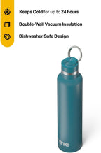 RTIC 26oz Journey Bottle Metal Stainless Steel Vacuum Insulated, BPA Free, Reusable, for Water, Hot and Cold Drinks, Travel, Sports, Camping, Marine