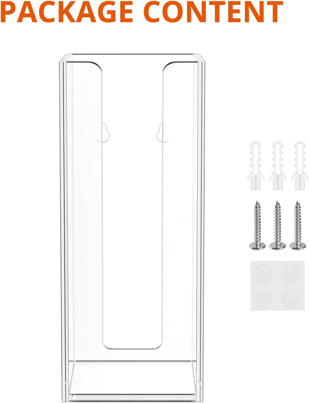 Richboom Acrylic Coffee Cup and Lid Storage Organizer Holder, 1 Compartment, Clear