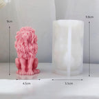 3D Lion Candle Animal Resin Mold - Resin Casting Silicone Molds for Home Decor & Candle Making Wave Spiral Mold