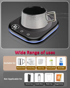Mug Warmer,40W Coffee Mug Warmer for Desk with Temperature Display, 4H Auto Shut Off, 3 Temp Settings & 1-12H Timer, Smart Electric Beverage Warmer for Coffee, Tea, Water, Milk and Coco(Black)