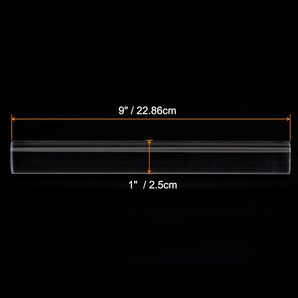 HARFINGTON Acrylic Clay Roller 9 Inch x 1 Inch Solid Non-Stick Plastic Round Tube Roller Polymer Clay Rod Fondant Rolling Pin for Shaping, Sculpting, Modeling DIY Crafts, Transparent