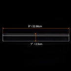 HARFINGTON Acrylic Clay Roller 9 Inch x 1 Inch Solid Non-Stick Plastic Round Tube Roller Polymer Clay Rod Fondant Rolling Pin for Shaping, Sculpting, Modeling DIY Crafts, Transparent