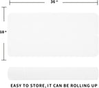 Silicone Dish Drying Mat for Multiple Usage,Easy clean,Eco-friendly,Heat-resistant Silicone Mat for Kitchen Counter or Sink,Refrigerator or Drawer Liner Translucent 5XL 36inches x 18inches