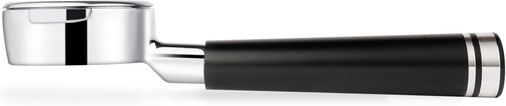 LILQ 58mm Bottomless Naked 2 Ears Portafilter Compatible with E61 Grouphead Machines– Includes 18–20g Basket (Aluminum Flat, 58mm For E61)