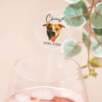 Coolslove Personalized Wedding Dog Stir Sticks, Custom Illustrated Pet Acrylic Cocktail Stirrers, Acrylic Cocktail Stirrers, Wedding Drink Sticks, Wedding Favors Decors Essentials Style 3