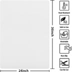 Silicone Mat Heat Resistant Mats for Countertop, Multipurpose Large Silicone Mats for Crafts Kitchen Workbench Size 36x24 inches Thick 2mm,Rolled Package,Translucent