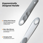 3 Pack Heavy-Duty Scrub Brush Set, Grout Brush, Shower Squeegee, Shower Cleaning Brush with Non-Slip Grip and Stiff Bristles Scrub Brushes for Cleaning Bathroom, Kitchen, Tile, Grout, Tub, Floor, Sink