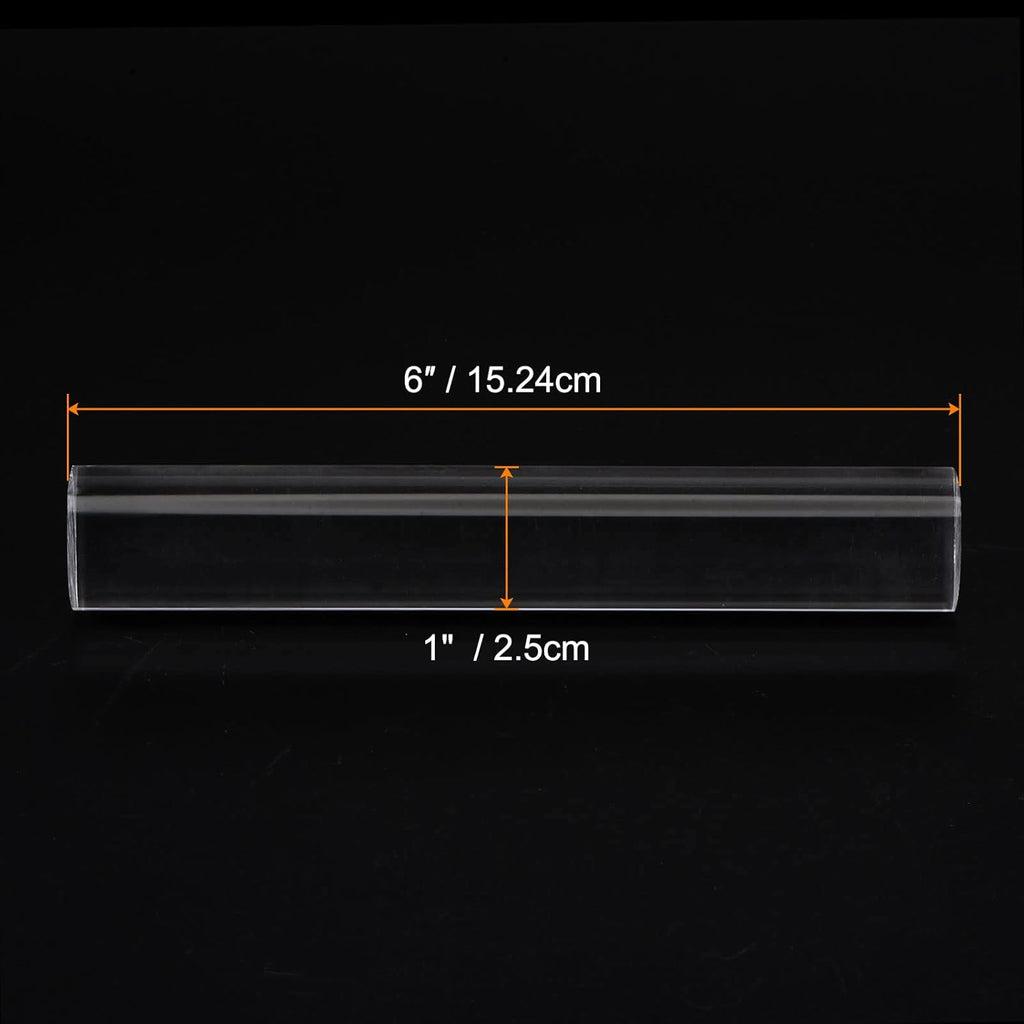 HARFINGTON Acrylic Clay Roller 6 Inch x 1 Inch Solid Non-Stick Plastic Round Tube Roller Polymer Clay Rod Fondant Rolling Pin for Shaping, Sculpting, Modeling DIY Crafts, Transparent