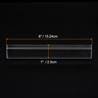 HARFINGTON Acrylic Clay Roller 6 Inch x 1 Inch Solid Non-Stick Plastic Round Tube Roller Polymer Clay Rod Fondant Rolling Pin for Shaping, Sculpting, Modeling DIY Crafts, Transparent